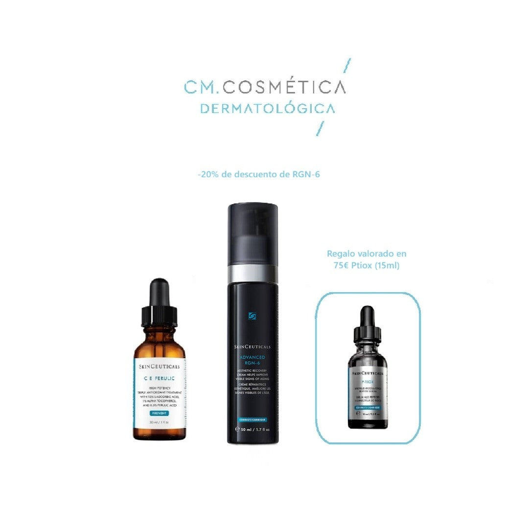 Skinceuticals C E ferulic (30ml)+Advanced RGN-6 (50ml)+Regalo: P-Tiox (15ml) Cofre