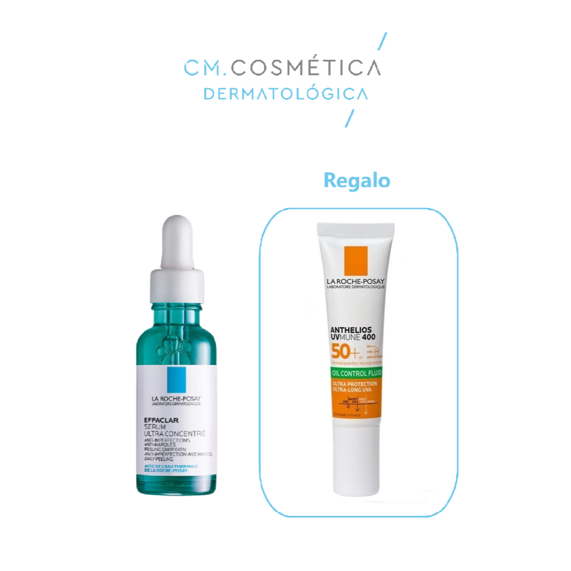 La Roche Posay Effaclar Serum (30ml) + REGALO: Anthelios Uv-Mune 400 Oil Control Fluido SPF 50+ (15ml)