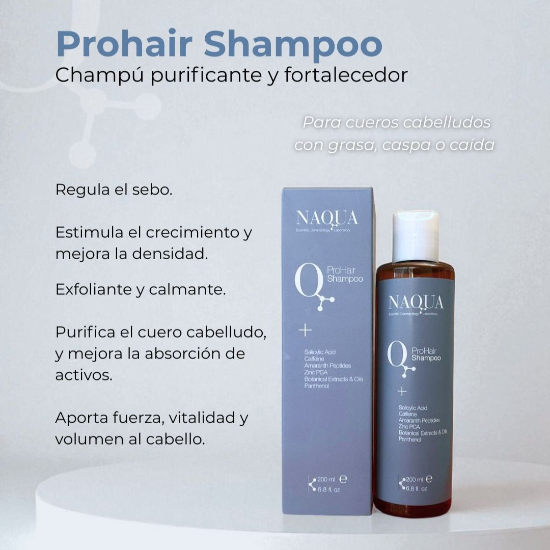 Naqua Pack ProHair: Naqua ProHair Shampoo (200ml)+Naqua ProHair Lotion (100ml)+REGALO: Aplicador Capilar