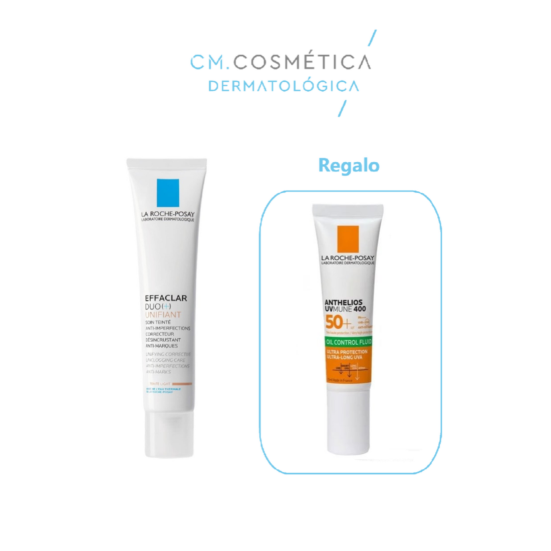 La Roche Posay Effaclar Duo (+) Unifant Tono Claro (40ml) + REGALO: Anthelios Uv-Mune 400 Oil Control Fluido SPF 50+ (15ml)