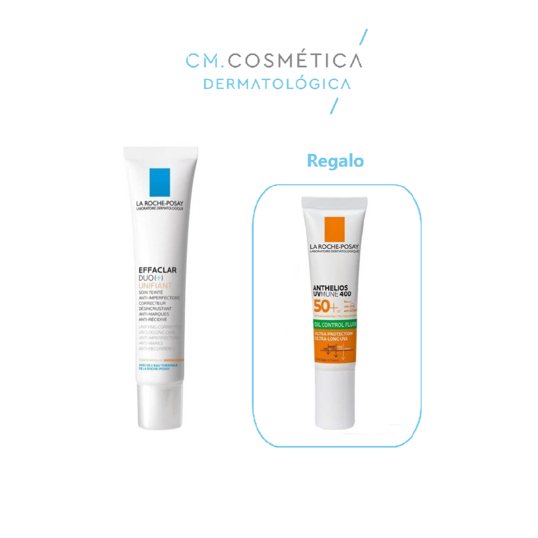 La Roche Posay Effaclar Duo (+) Unifant Tono Medio (40ml) + REGALO: Anthelios Uv-Mune 400 Oil Control Fluido SPF 50+ (15ml)