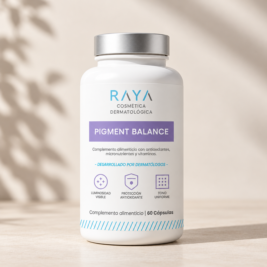 RAYA Cosmética Dermatológica Pigment Balance con Antioxidantes, Vitamina C y Zinc (60 cápsulas)