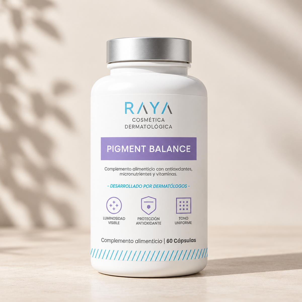 RAYA Cosmética Dermatológica Pigment Balance con Antioxidantes, Vitamina C y Zinc (60 cápsulas)