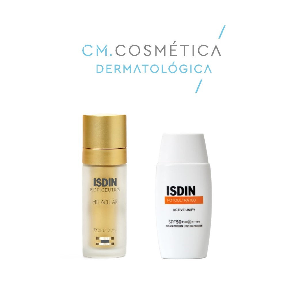 ISDIN Isdinceutics Melaclear (30ml) + ISDIN Fotoultra 100 Active Unify SPF 50+ (50ml) PACK ANTIMANCHAS