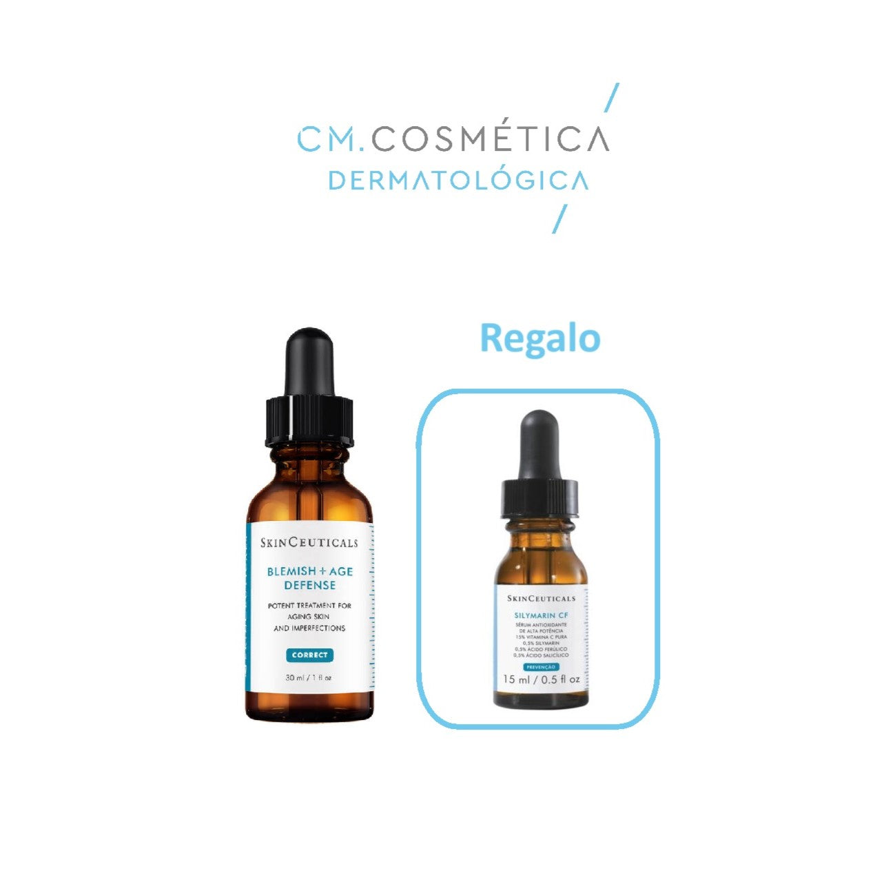 Skinceuticals Blemish & Age Defense Serum (30ml)+Silymarin CF (15ml) PACK