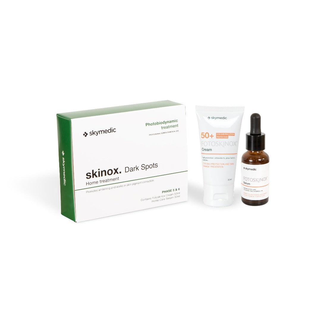 Skinox Dark Spots-Tratamiento En El Domicilio (Crema 50ml+Serum 30ml)