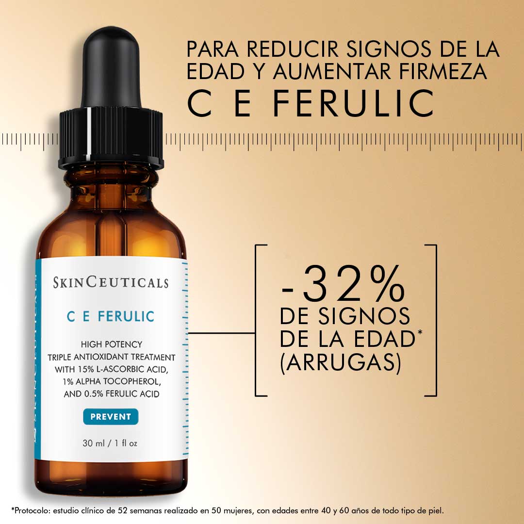 Skinceuticals C E Ferulic (30ml)+Regalo Valorado en 79€: H.A Intensifier (15ml)+Advanced Brightening SPF (15ml) Kit Arrugas Y Firmeza