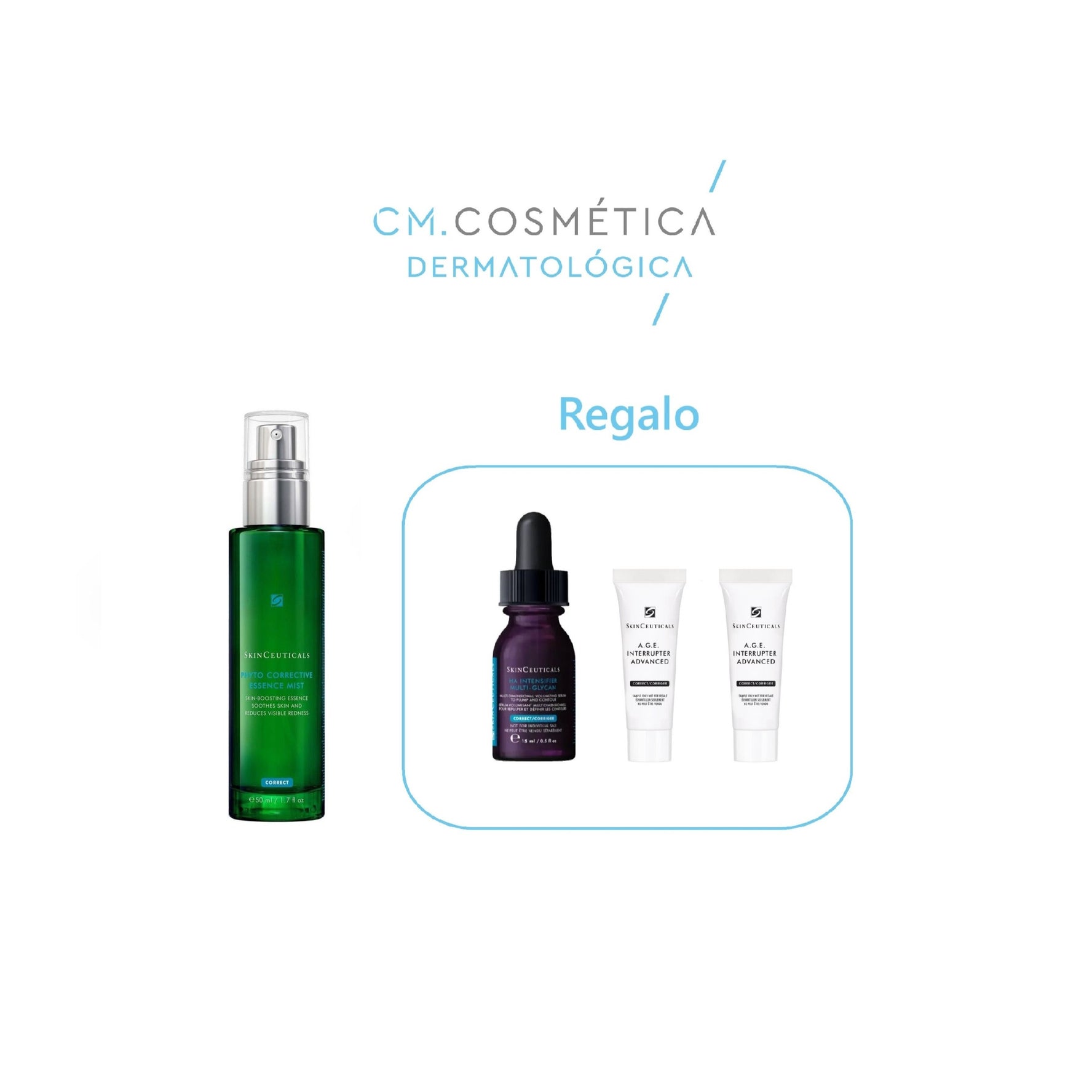 Skinceuticals Phyto Corrective Essence Mist (50ml)+REGALO: HA Intensifier Multi-Glycan (15ml) + 2x A.G.E Interrupter Advanced (3ml)