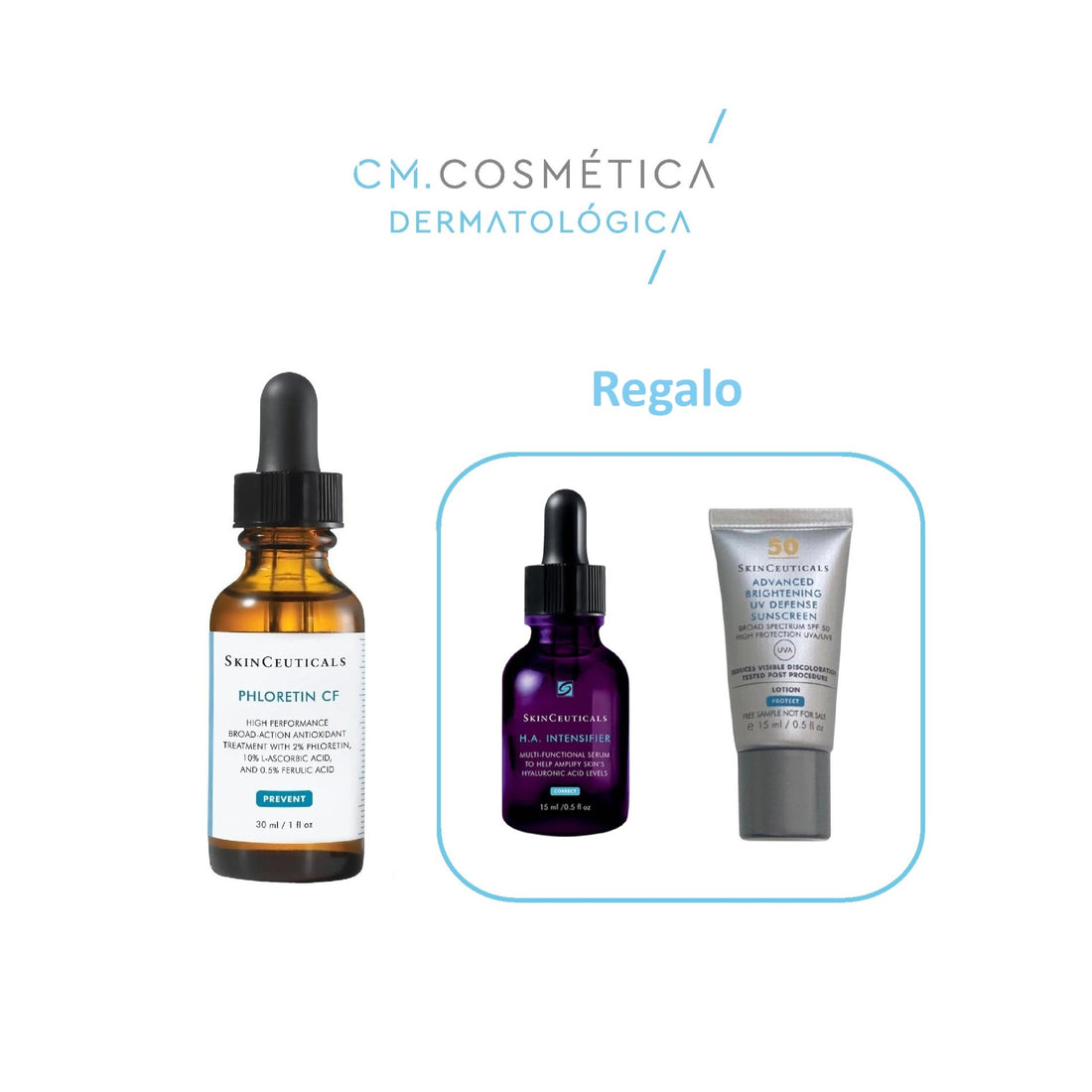 Skinceuticals Phloretin CF (30ml)+Regalo Valorado en 79€: H.A Intensifier (15ml)+Advanced Brightening SPF (15ml) Kit Manchas