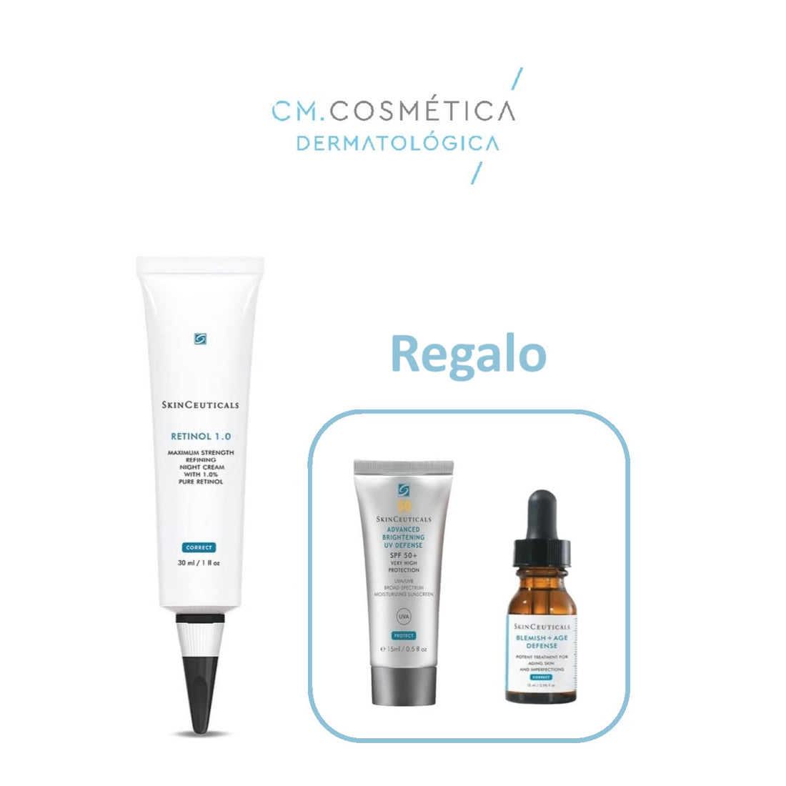 Retinol 1.0 (30ml) REGALO: Blemish & Age Serum (15ml)+Advanced Brightening SPF 50 (15ml) PACK