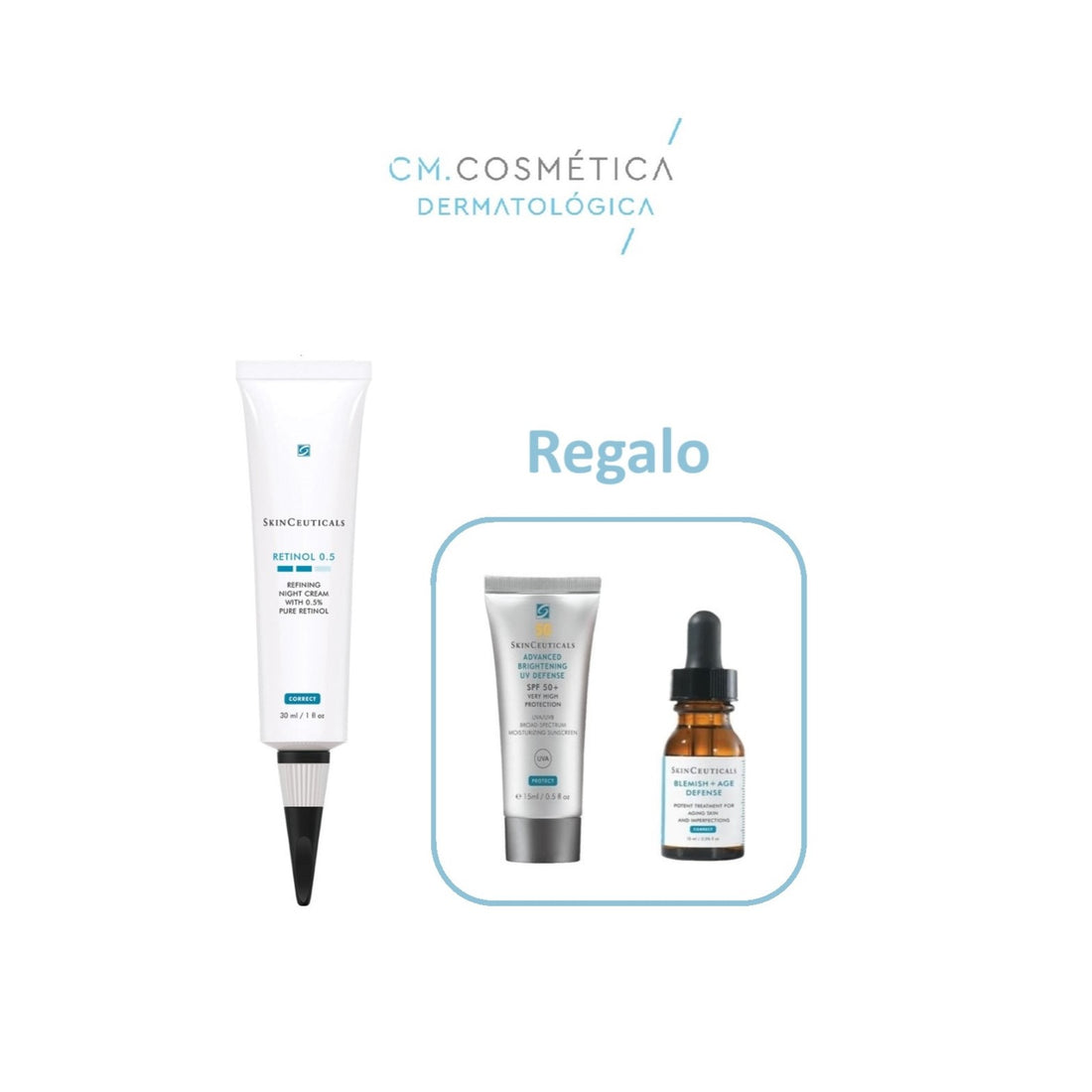 Retinol 0.5 (30ml) REGALO: Blemish & Age Serum (15ml)+Advanced Brightening SPF 50 (15ml) PACK