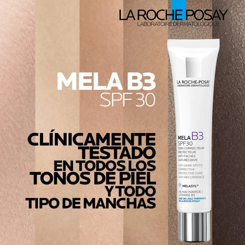 La Roche Posay Mela B3 Sérum Despigmentante Con Niacinamida (30ml)+La Roche Posay Mela B3 Crema Antimanchas SPF30 Con Niacinamida (40ml) PACK ANTIMANCHAS