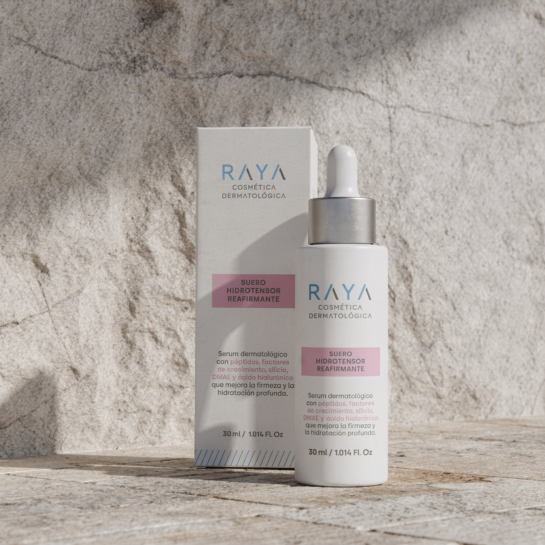 RAYA Cosmética Dermatológica Suero Hidrotensor Reafirmante con Péptidos, Factores de Crecemiento y Ácido Hialurónico (30ml)