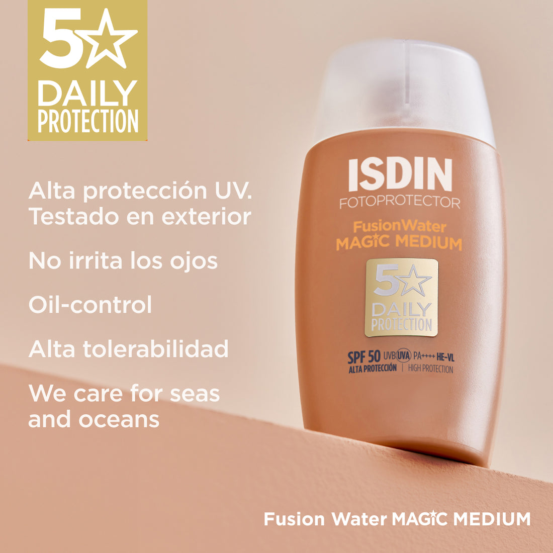 ISDIN Fotoprotector Fusion Water MAGIC Medium/Medio SPF 50 (50ml)