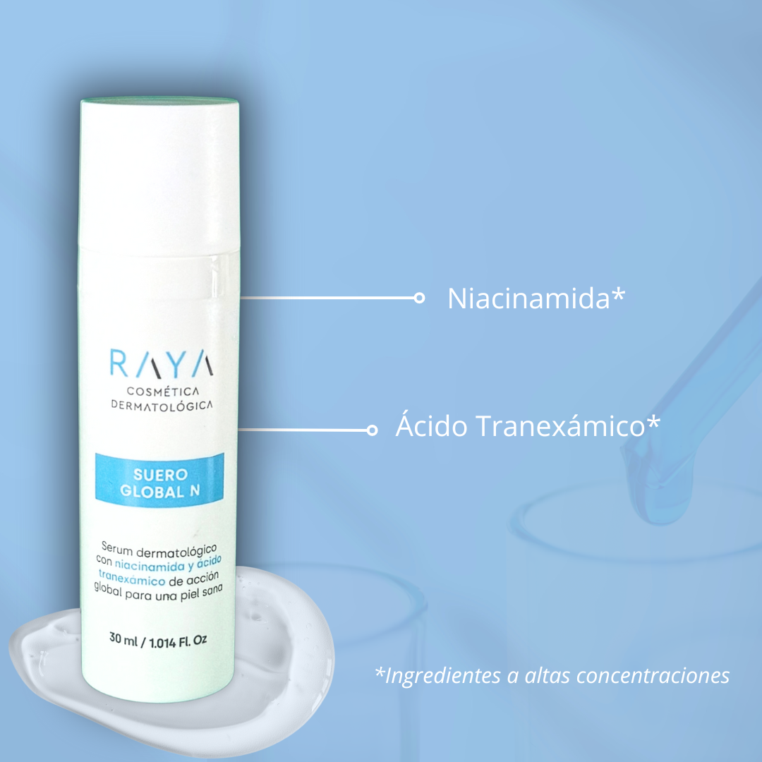 RAYA Cosmética Dermatológica Suero Global N. con Niacinamida y Ácido Tranexámico (30ml)