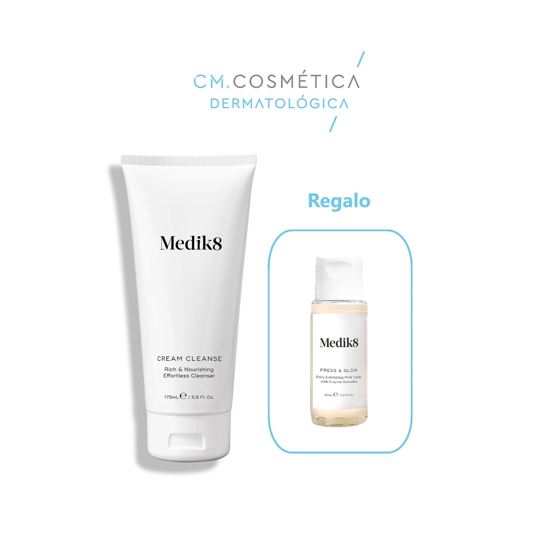 Cream Cleanse (175ml) + REGALO: Press & Glow TRAVEL SIZE (30ml)