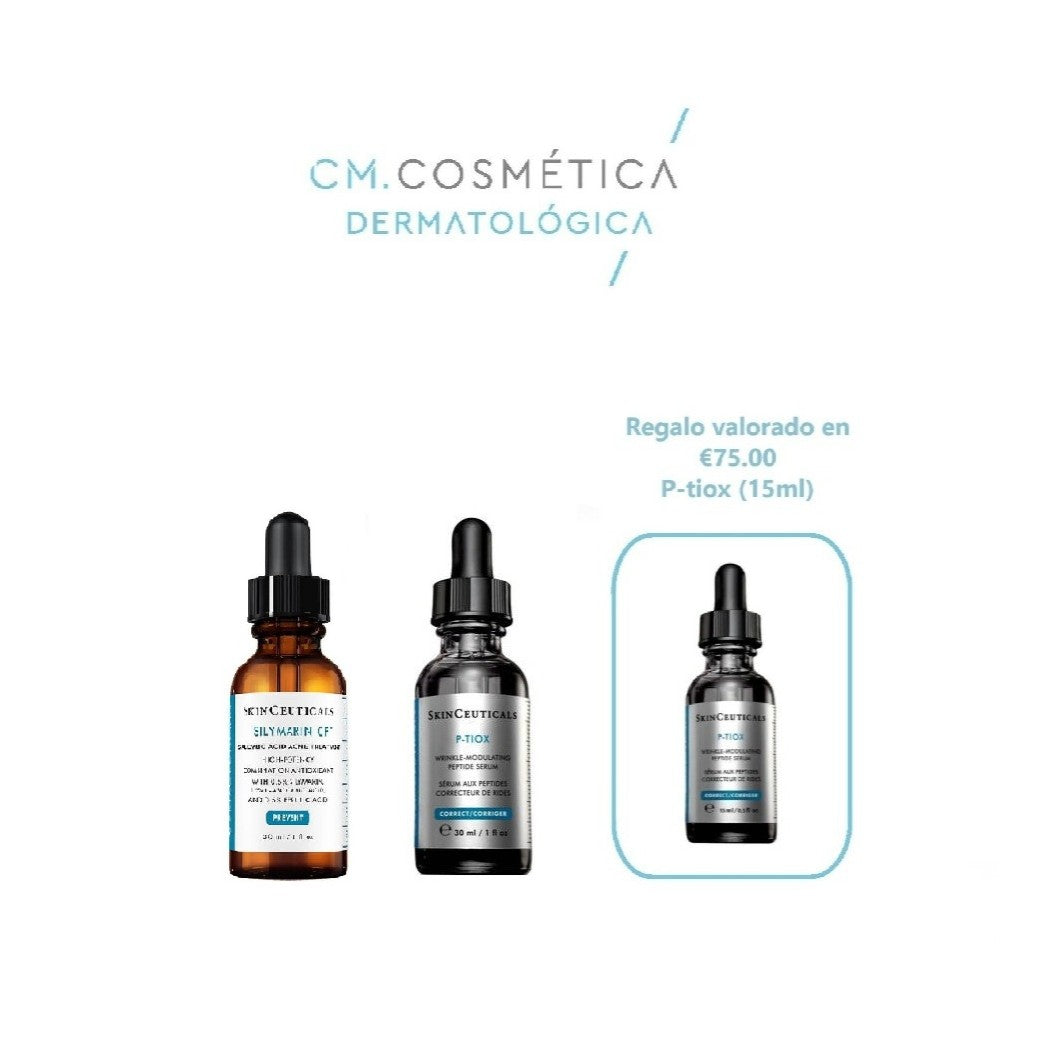 Skinceuticals Silymarin CF (30ml)+P-Tiox(30ml)+Regalo: P-Tiox (15ml)+ Neceser PACK