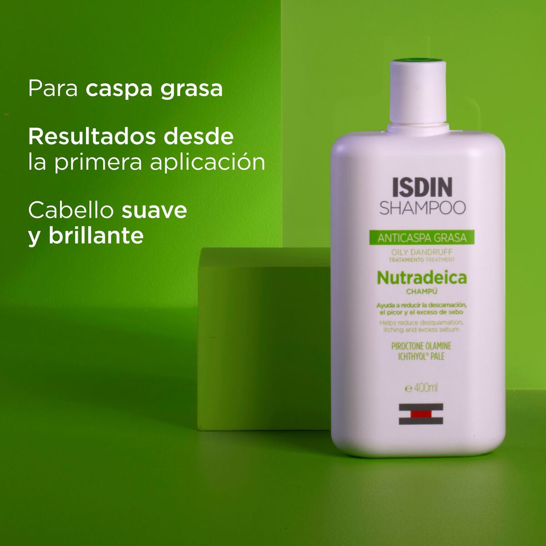 ISDIN Shampoo Anticaspa Grasa Nutradeica Champú (400ml)