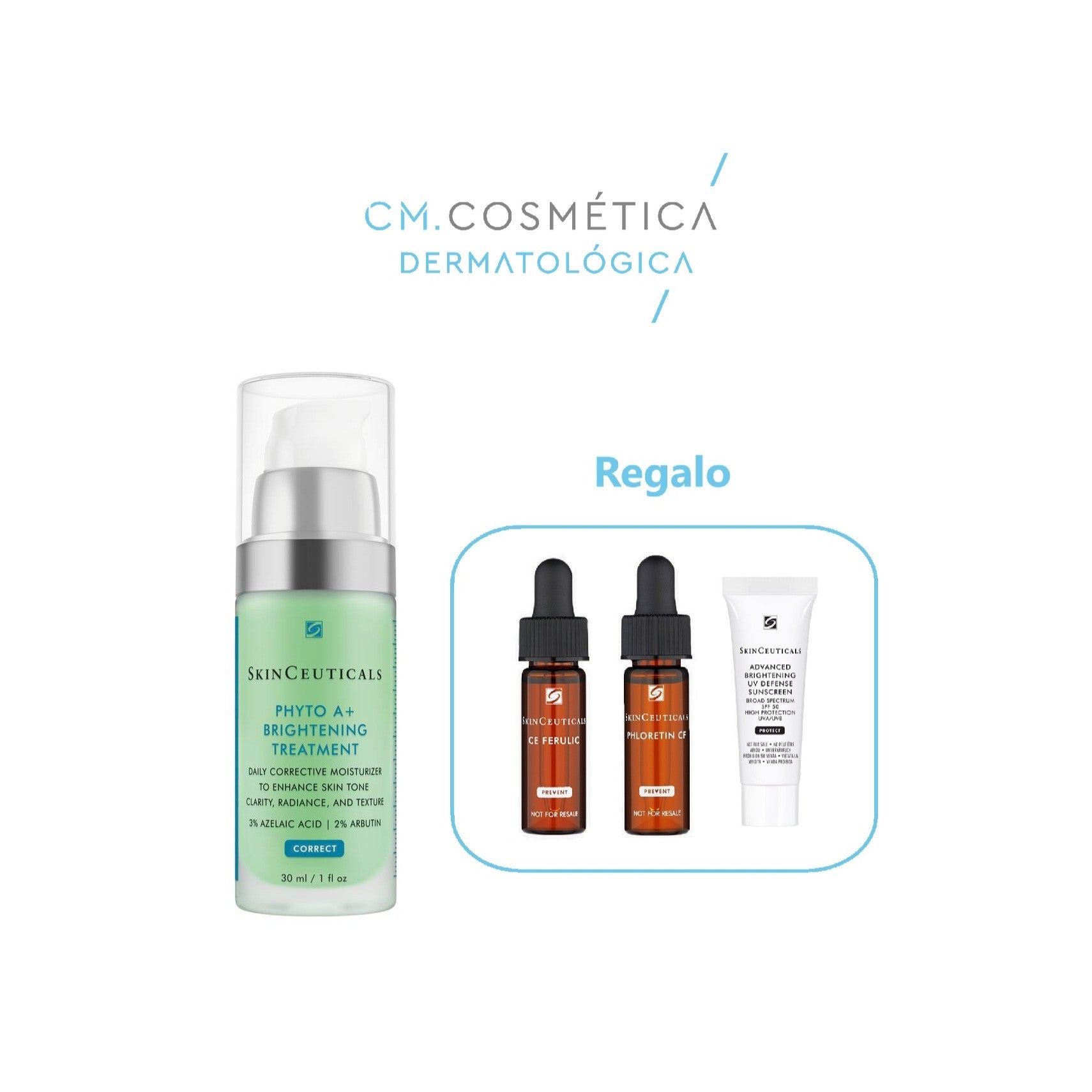 Skinceuticals Phyto A+ Brightening (30ml) + Regalo: C E Ferulic (4ml) + Phloretin CF (4ml) + Advanced Brightening UV Defense Sunscreen (3ml)