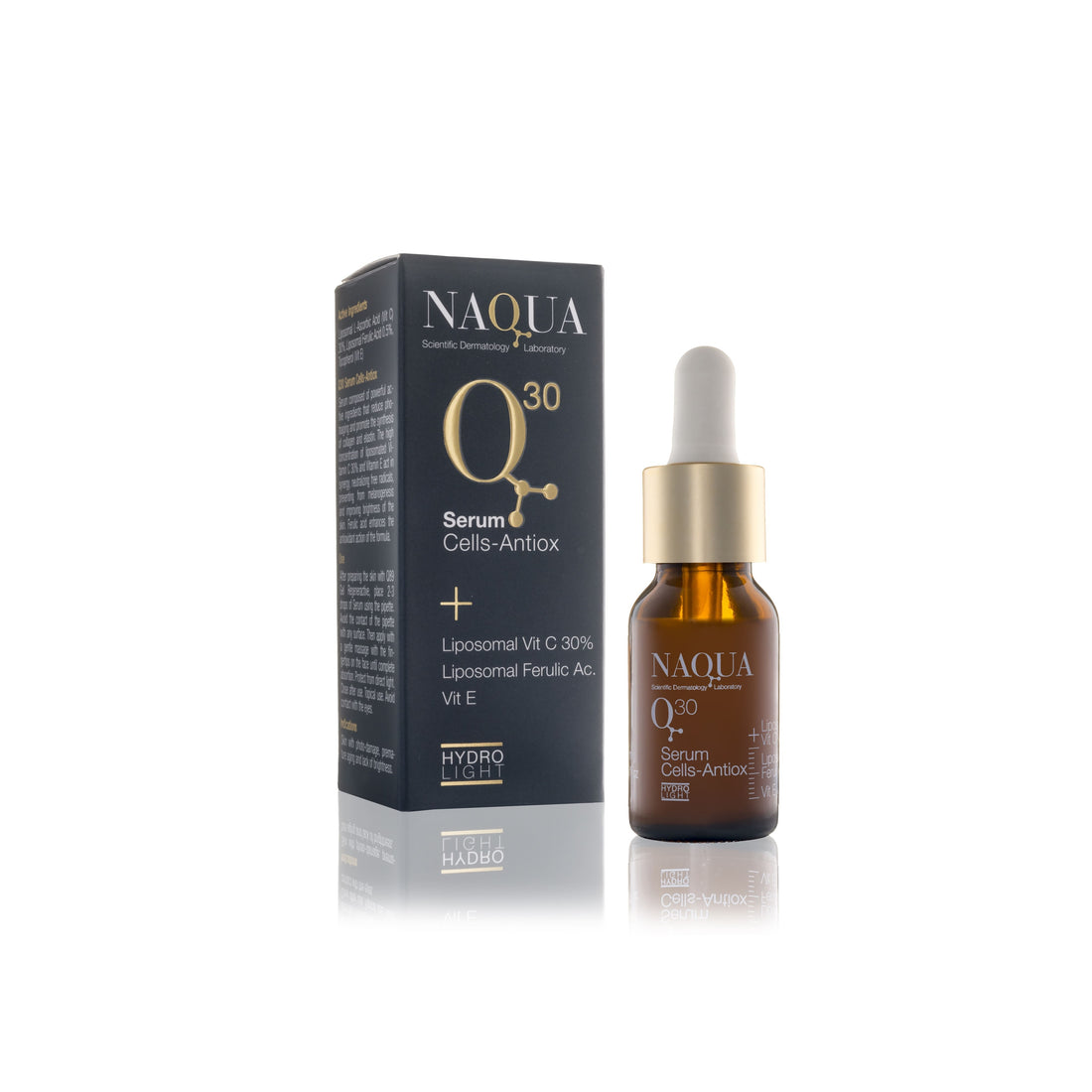 NAQUA Q30 Serum Cells-Antiox + Liposomal Ferulic Ac. + Vit C 30% + Vit E (15ml)