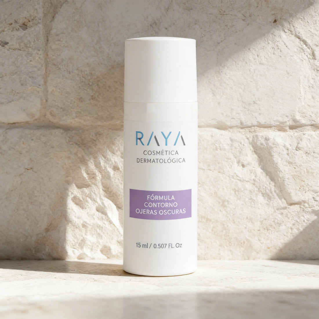 RAYA Cosmética Dermatológica Fórmula Contorno Ojeras Oscuras con Niacinamida, Péptidos, Vitamina K y Ácido tranexámico (15ml)