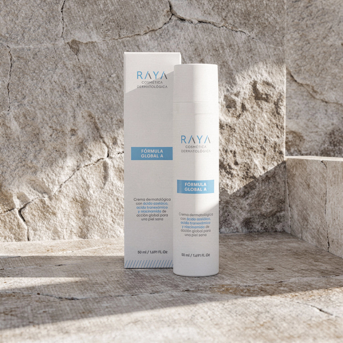 RAYA Cosmética Dermatológica Fórmula Global A. con Ácido azelaico, Ácido tranexámico y Niacinamida (50ml)