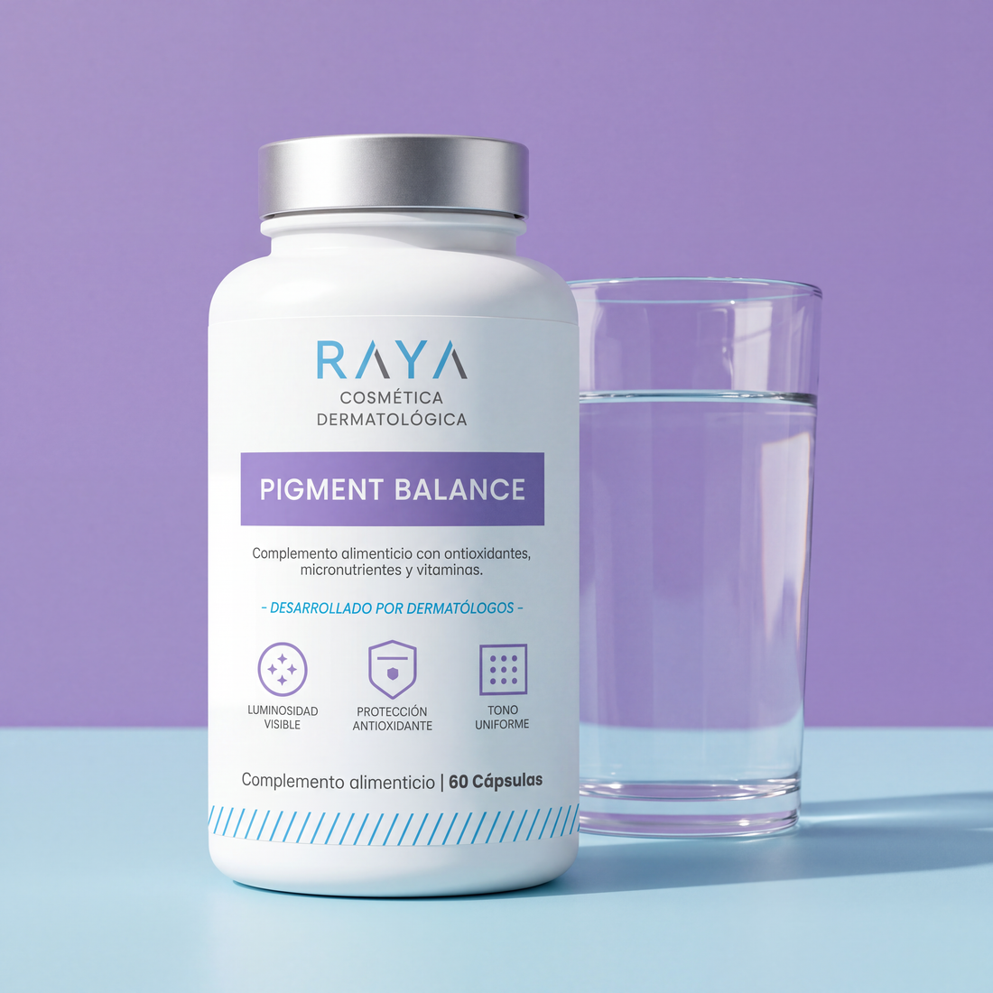 RAYA Cosmética Dermatológica Pigment Balance con Antioxidantes, Vitamina C y Zinc (60 cápsulas)