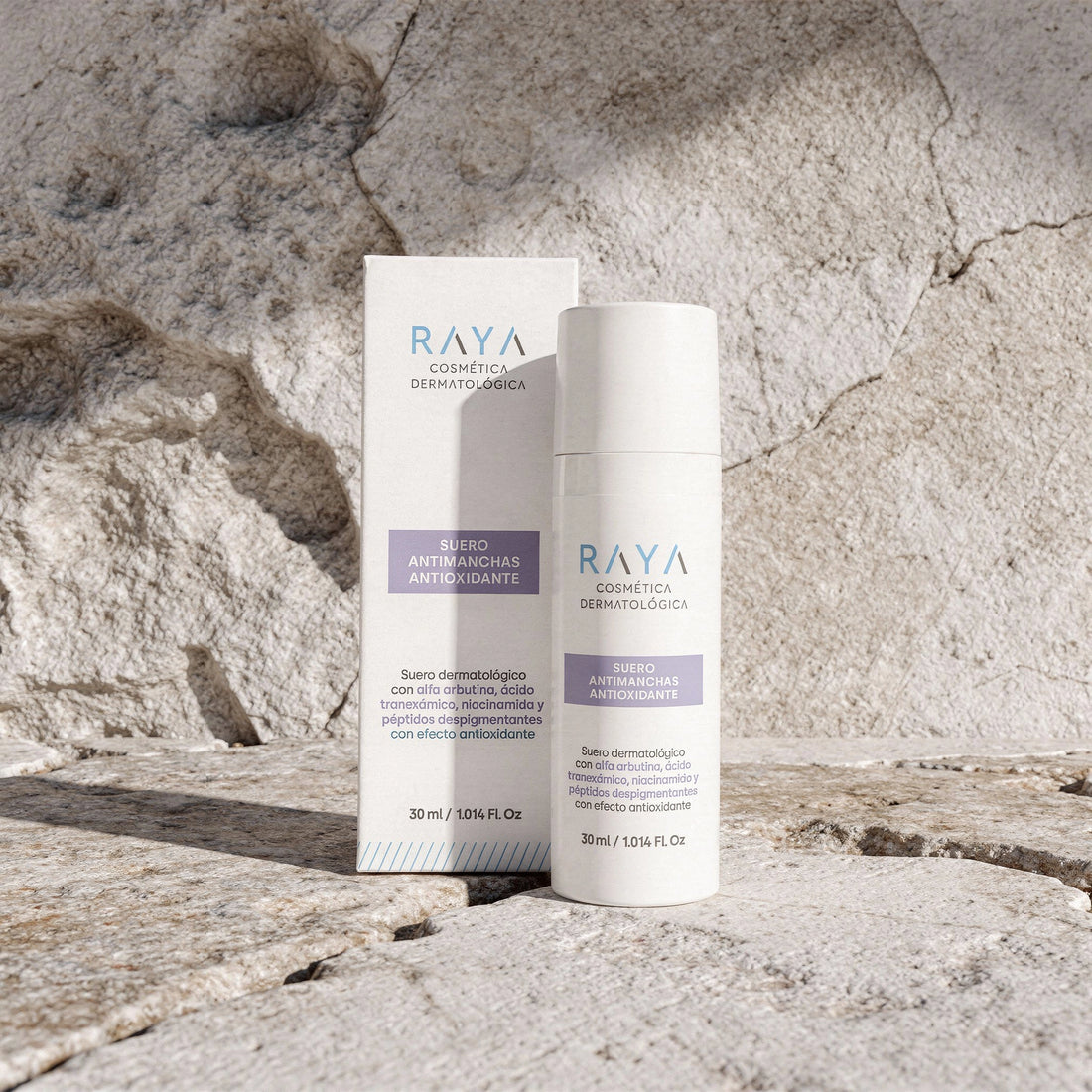 RAYA Cosmética Dermatológica Suero Antimanchas Antioxidante con Niacinamida, Ácido tranexámico y Nonapeptide (30ml)