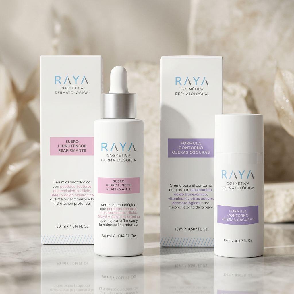 PACK: Suero Hidrotensor Reafirmante (30ml) + Fórmula Contorno Ojeras Oscuras (15ml) + REGALO: Neceser