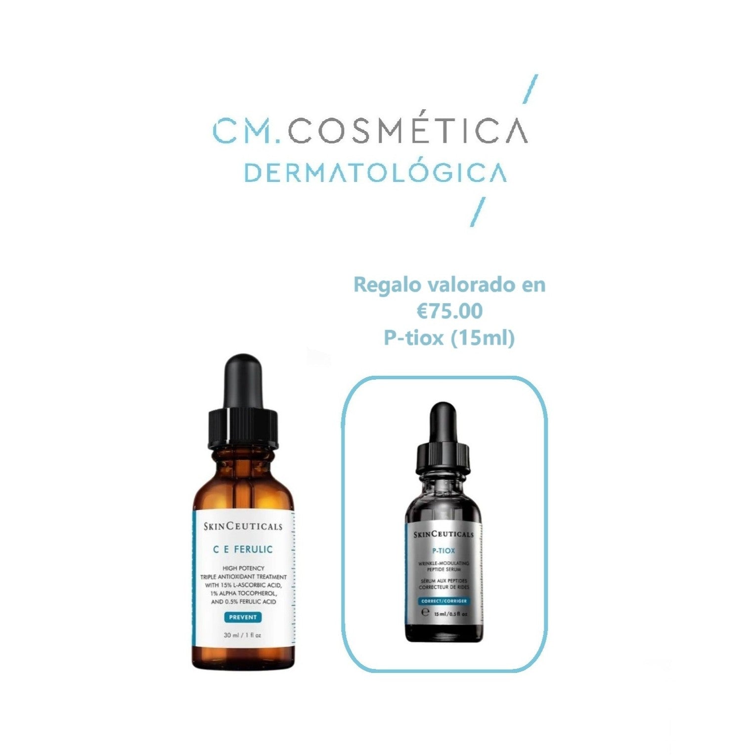 C E ferulic (30ml) + Regalo: P-Tiox (15ml) Cofre