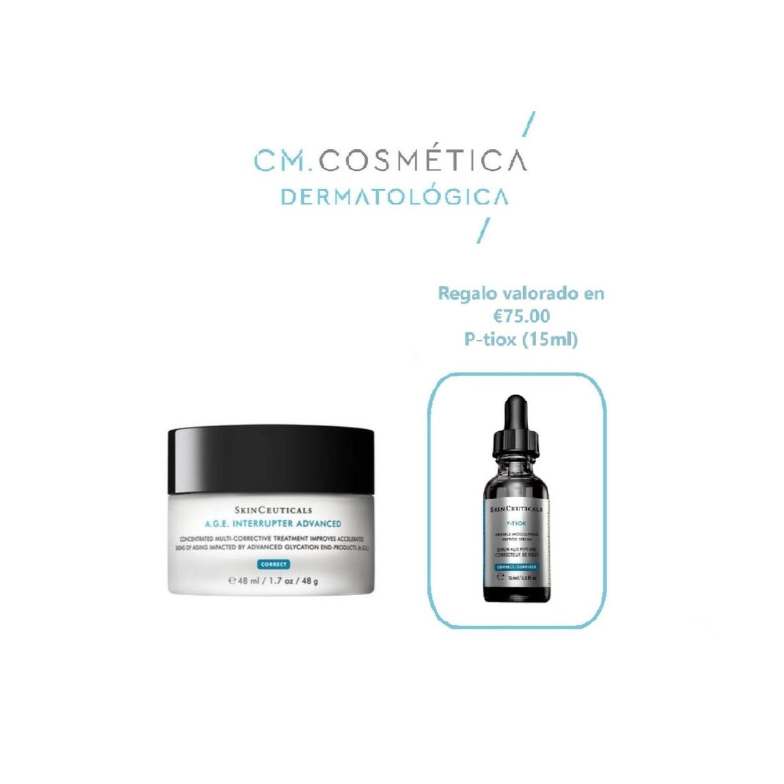 Cofre Firmeza y arrugas A.G.E interrupter advanced (48ml) + P-Tiox (15ml)