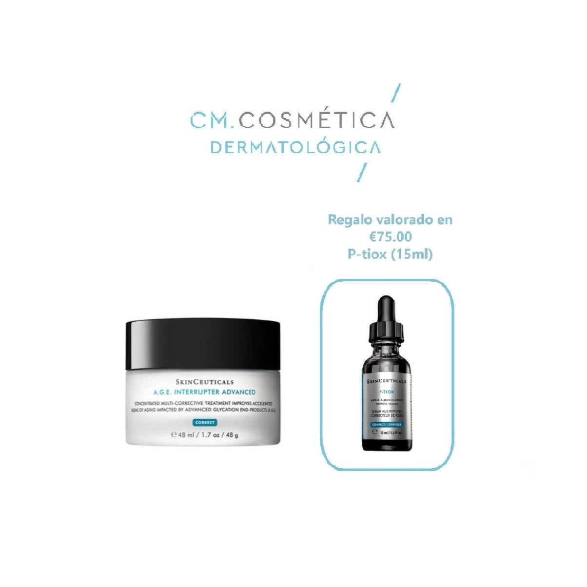 Cofre Firmeza y arrugas A.G.E interrupter advanced (48ml) + P-Tiox (15ml)