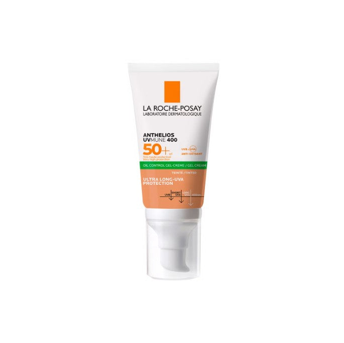 La Roche Posay Anthelios UVMUNE 400 Oil Control Gel-Crema SPF50+ Con Color (50ml)  LIQUIDACION POR FECHA CORTA.