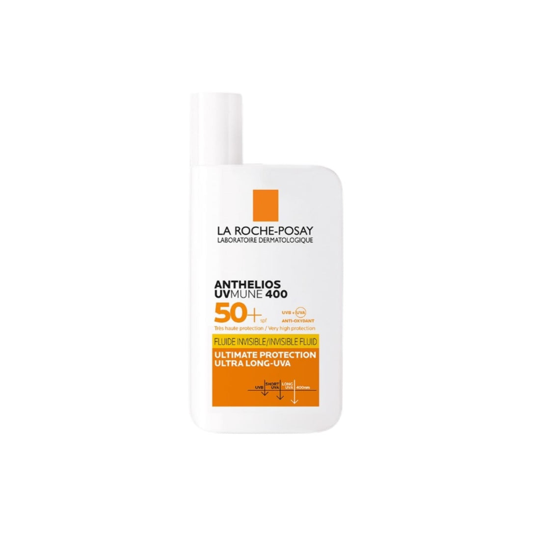 La Roche Posay Anthelios Uv-Mune 400 Fluido Invisible SPF 50+ Sin Perfume (50ml) + Regalo:  Hyalu B5 Sérum (10ml) + Neceser La Roche Posay