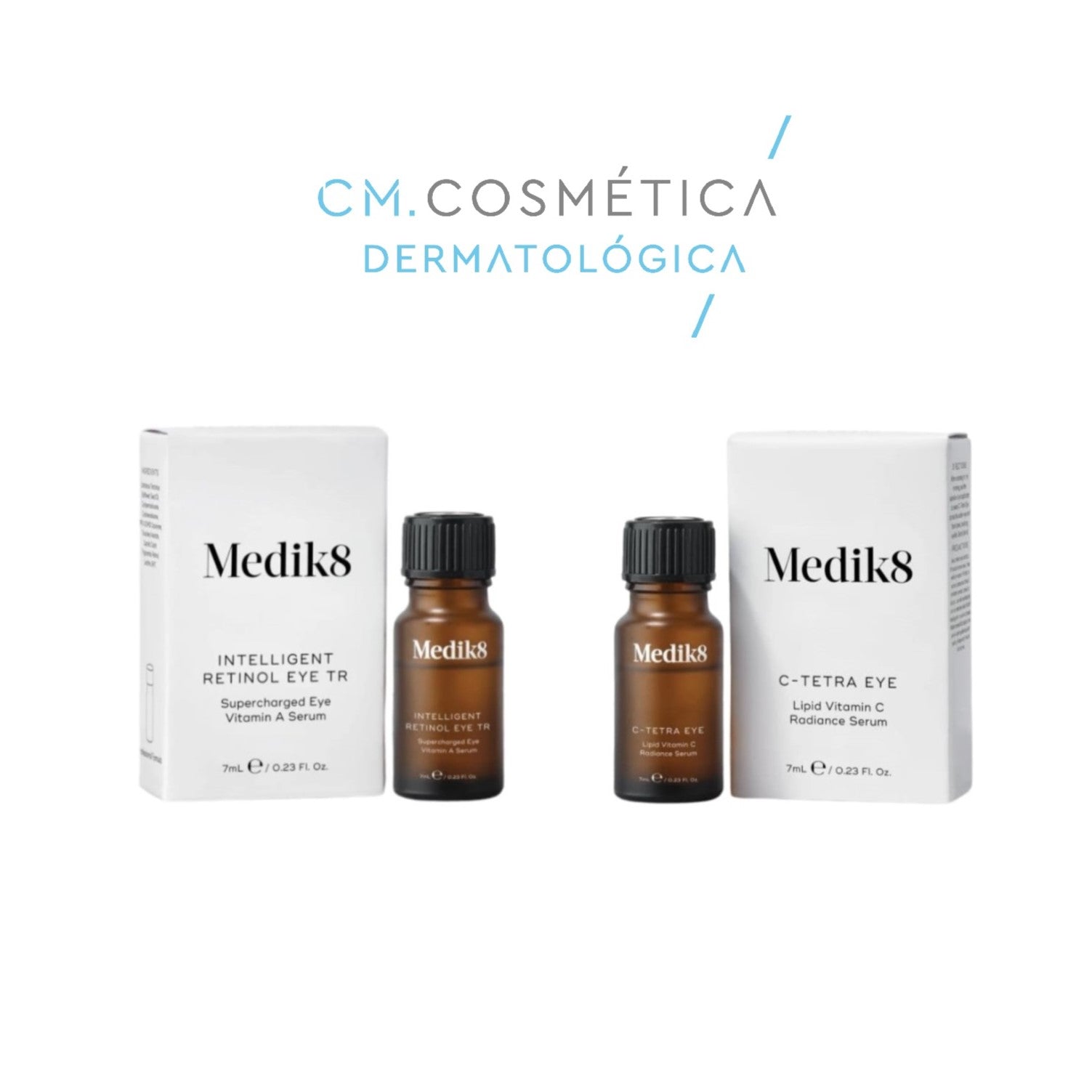 Medik8 Pack Dúo Serum Contorno de ojos: C-Tetra Eye (7ml) + Intelligent Retinol Eye TR (7ml)