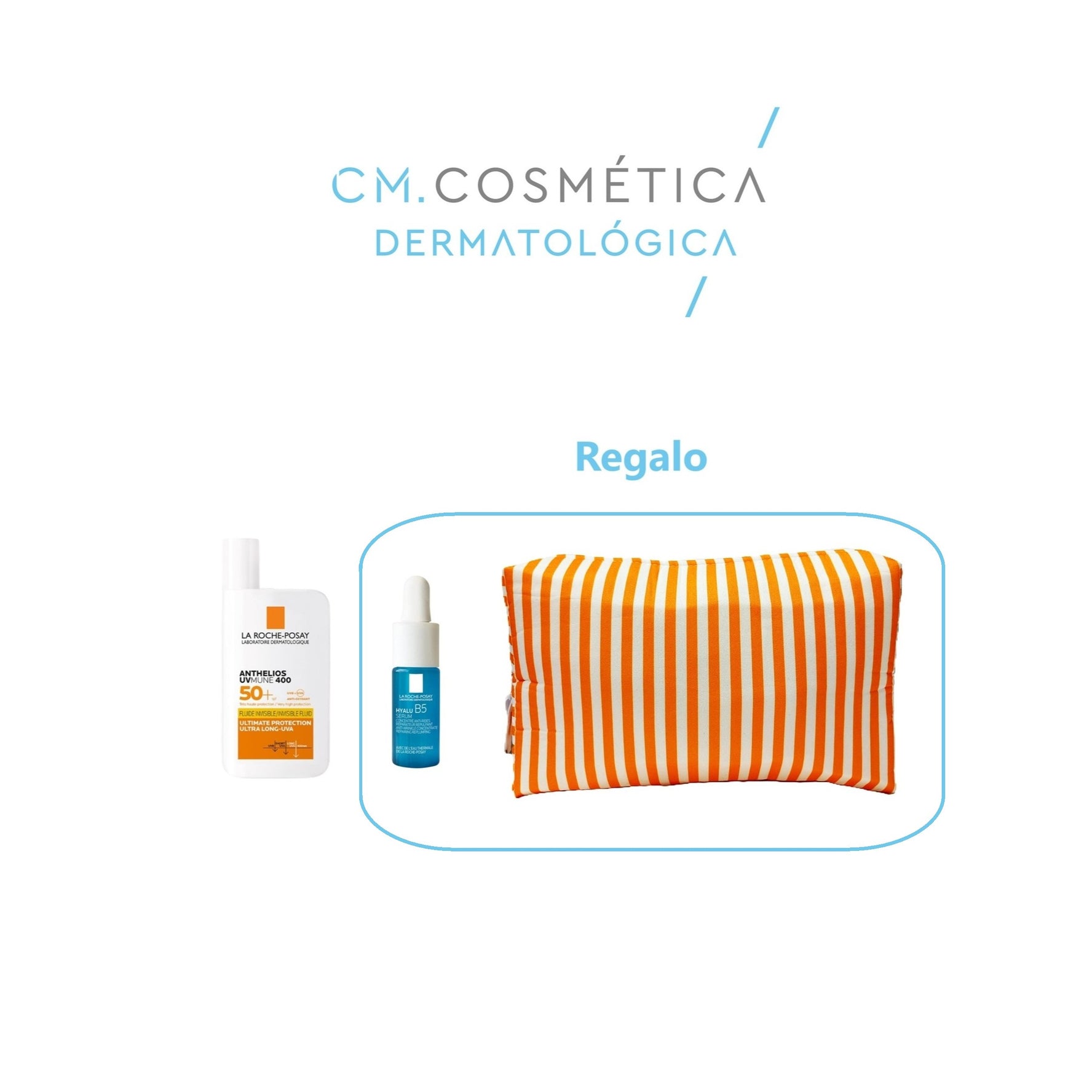 La Roche Posay Anthelios Uv-Mune 400 Fluido Invisible SPF 50+ Sin Perfume (50ml) + Regalo:  Hyalu B5 Sérum (10ml) + Neceser La Roche Posay