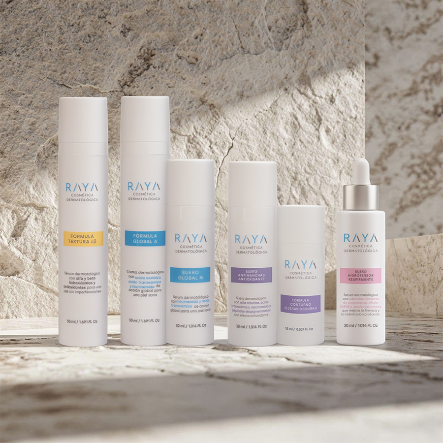 RAYA Cosmética Dermatológica Suero Hidrotensor Reafirmante con Péptidos, Factores de Crecemiento y Ácido Hialurónico (30ml)