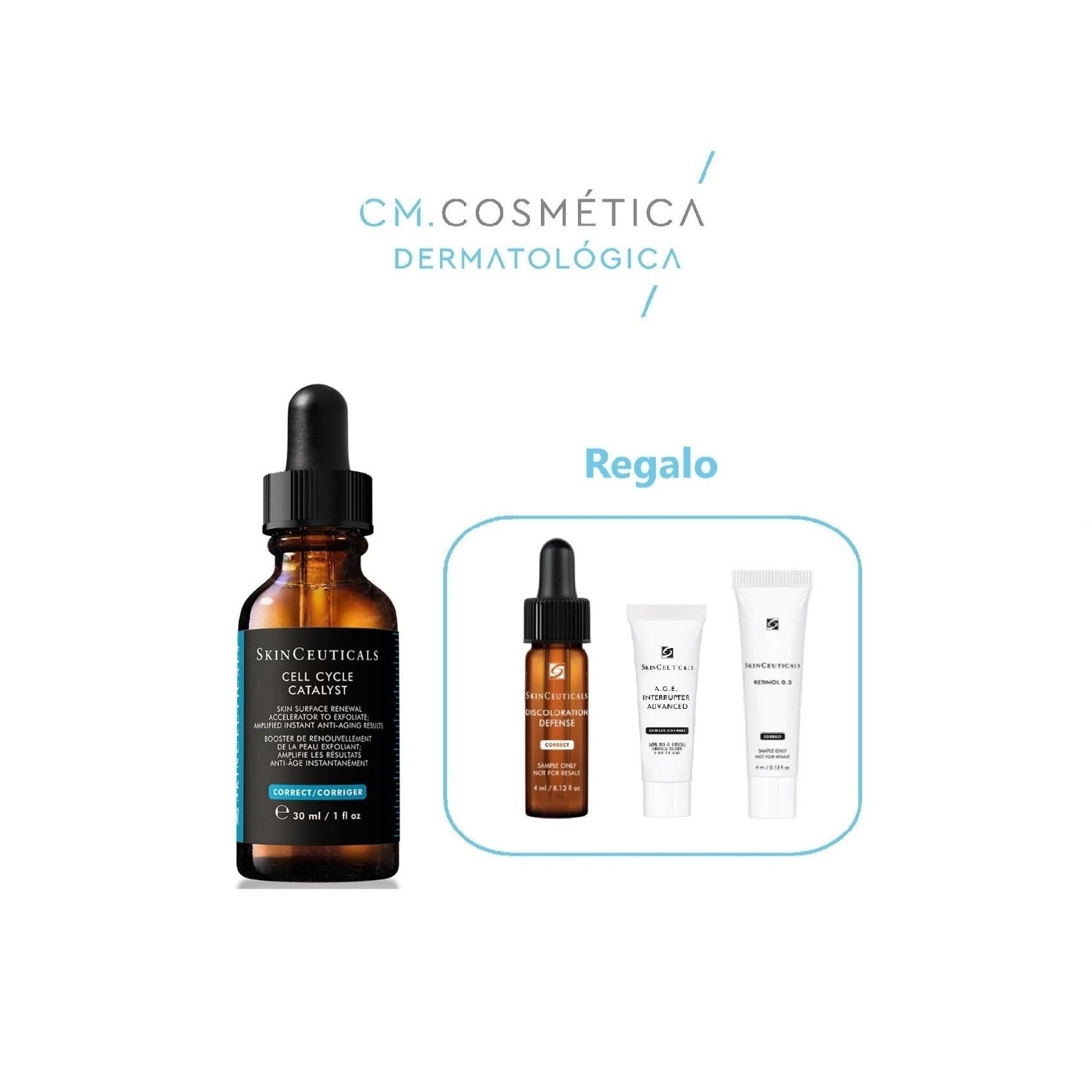 Cell Cycle Catalyst (30ml) + Regalo: Phloretin CF (4ml) + A.G.E Interrupter Advanced (3ml) + Retinol 0.3 (4ml)