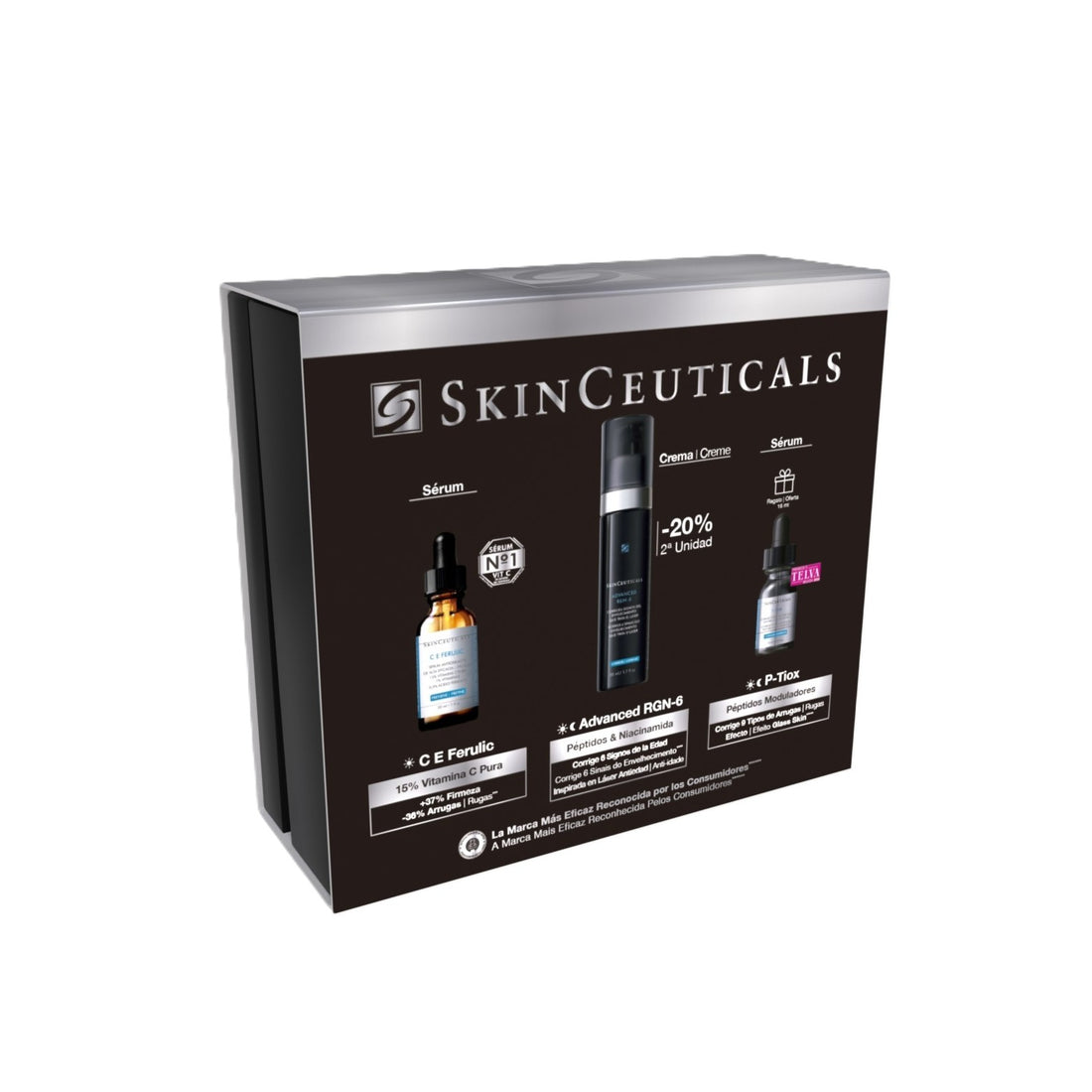 Skinceuticals C E ferulic (30ml)+Advanced RGN-6 (50ml)+Regalo: P-Tiox (15ml) Cofre