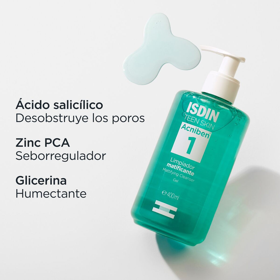 ISDIN Acniben Limpiador matificante (400ml) + Acniben Exfoliante Suave (100ml) PACK + Regalo: ISDIN Fusion Water Magic SPF 50 (10ml)